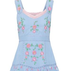 NWT LoveShackFancy Channing Mini Dress